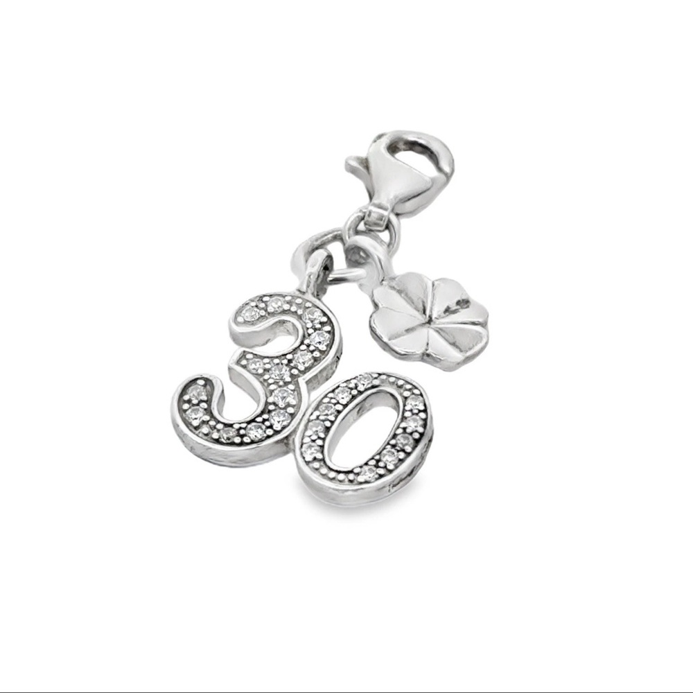 Thomas Sabo Silver 30 Charm, Thomas Sabo 30th Birthday Charm